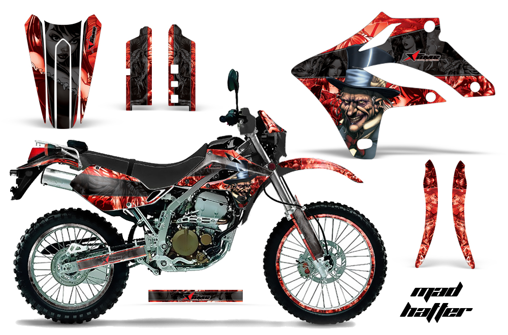 Kawasaki KLX250 04-07 Graphics Kit Mad Hatter RK NPs